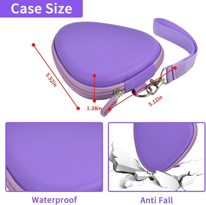 Comecase Guitar Picks Holder Case for Acoustic Electric Guitar Holds Over 39 Packs, Variety Pack Bass Picks Storage Pouch Organizer, Guitar Plectrums Bag with Mesh Pocket for Other Accessories - Purple - Image 5